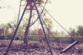 Children swing,playground in the park Royalty Free Stock Photo