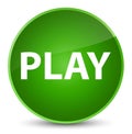Play elegant green round button