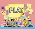 Play Joyful Enjoyment Playful Imagination Dreams Concept Royalty Free Stock Photo