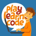 Play_learn_code_5 Royalty Free Stock Photo