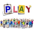 Play Leisure Activity Recreation Entertainment Playing Concept Royalty Free Stock Photo