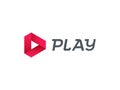 Play logo vector music digital video movie player