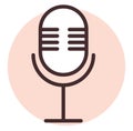 Play media microphone, icon