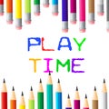 Play Time Indicates Toddlers Enjoyment And Youngster Royalty Free Stock Photo