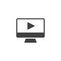 Play video desktop vector icon