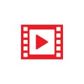 Play video graphic icon design template Royalty Free Stock Photo