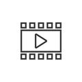 Play video icon graphic design template vector Royalty Free Stock Photo