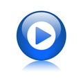 Play video logo button Royalty Free Stock Photo