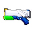 play water gun toy game pixel art vector illustration