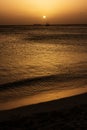 Playa Aruba atardecer Royalty Free Stock Photo