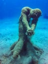 Underwater sculpture park in Lanzarote, Canary Islands Royalty Free Stock Photo