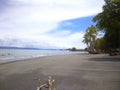 Playa blanca Puerto Jimenez in a sunny day Royalty Free Stock Photo