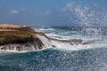 Playa Canoa waves Royalty Free Stock Photo