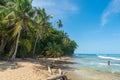 Playa Chiquita - Wild beach close to Puerto Viejo, Costa Rica Royalty Free Stock Photo