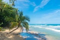 Playa Chiquita - Wild beach close to Puerto Viejo, Costa Rica Royalty Free Stock Photo