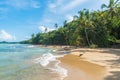 Playa Chiquita - Wild beach close to Puerto Viejo, Costa Rica Royalty Free Stock Photo