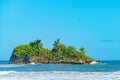 Playa Cocles, beautiful tropical Caribbean beach, Puerto Viejo, Limon province, Costa Rica east coast and island Cocles Royalty Free Stock Photo