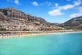 Playa de Amadores beach. Gran Canaria, Canary Islands. Spain