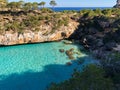 Playa de Formentor Cala Pi de la Posada , beautiful beach at Cap Formentor, Palma Mallorca, Spain Royalty Free Stock Photo