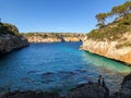 Playa de Formentor Cala Pi de la Posada , beautiful beach at Cap Formentor, Palma Mallorca, Spain Royalty Free Stock Photo