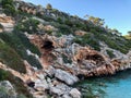Playa de Formentor Cala Pi de la Posada , beautiful beach at Cap Formentor, Palma Mallorca, Spain Royalty Free Stock Photo