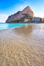 Playa de Fossa beach in Calpe and Ifach