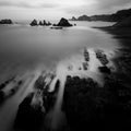Playa de Gueirua, asturia Royalty Free Stock Photo