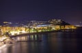 Playa De La Caletilla by night, Almunecar, Andalusia