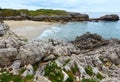 Playa de La Huelga (Villahormes, Spain). Royalty Free Stock Photo