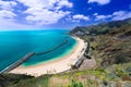 Playa de Las Teresitas general view Royalty Free Stock Photo