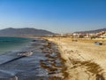 Playa de los Lances from Tarifa, Cadiz, Andalusia, Spain Royalty Free Stock Photo