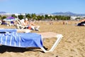 Playa de Matagorda beach in Lanzarote, Spain