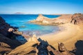 Playa de Papagayo, wild and lonely beach in Lanzarote, Canary Islands Royalty Free Stock Photo