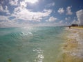 Playa del Caribe in Playa del Carmen, Mexico Royalty Free Stock Photo