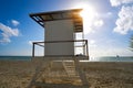 Playa del Carmen beach baywatch tower