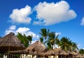 Playa del Carmen beach sunroofs Mexico Royalty Free Stock Photo