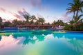 Luxury swimming pool scenery in Mexico