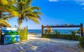 Colorful Playa del Carmen lettering sign symbol on beach Mexico Royalty Free Stock Photo