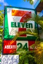 7 Eleven shop store entrance logo Playa del Carmen Mexico