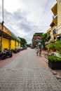 Playa Del Carmen Stone Alley in Tropical Mexican City