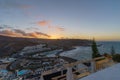 Playa del Cura resort sunrise view, Gran Canaria, Spain Royalty Free Stock Photo