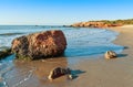 Playa del Moro beach in Alcossebre, Spain