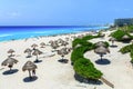 Playa Delfines in Cancun, Zona Hoteliera, Caribbean coast, Yucata, Mexico.