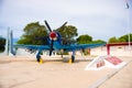 PLAYA GIRON, CUBA - SEPTEMBER 9, 2015: Museum shows the curious story in Bay of Pigs attack Royalty Free Stock Photo