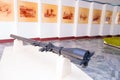 PLAYA GIRON, CUBA - SEPTEMBER 9, 2015: Museum shows the curious story in Bay of Pigs attack Royalty Free Stock Photo