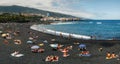 Playa Jardin with black sand in Tenerife