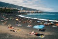 Playa Jardin with black sand in Tenerife