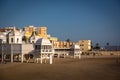 Playa la Caleta in Cadiz Andalusien Royalty Free Stock Photo