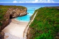 Playa las catedrales Catedrais beach in Galicia Spain Royalty Free Stock Photo