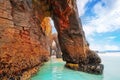 Playa las catedrales Catedrais beach in Galicia Spain Royalty Free Stock Photo